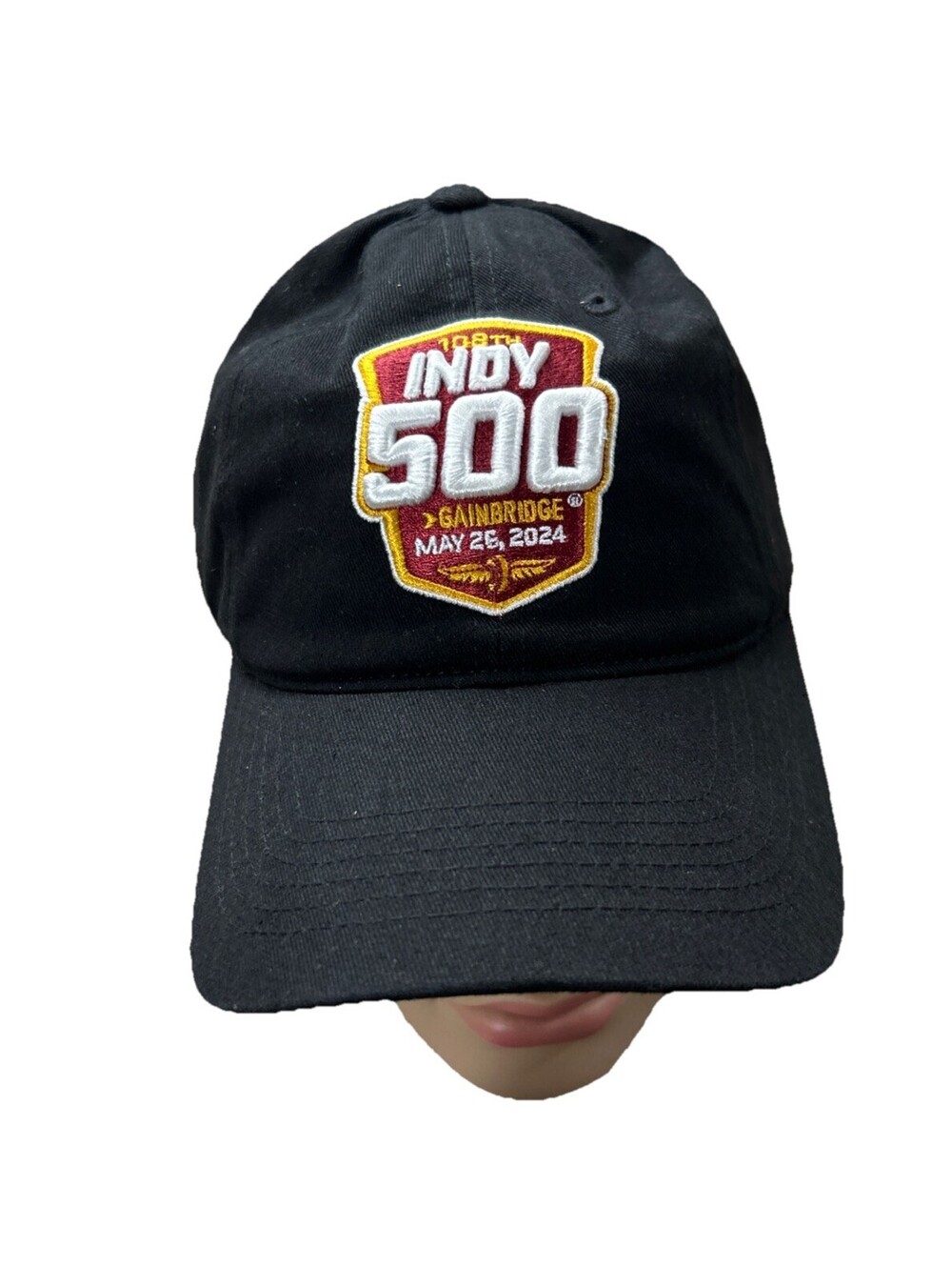 Indy Cat Hat Cap 108th Unisex Black Racing Gainbridge 2024 One Size